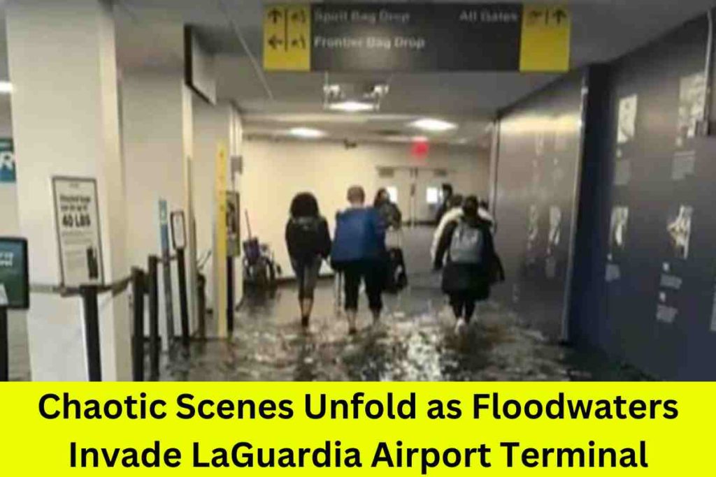 Chaotic Scenes Unfold as Floodwaters Invade LaGuardia Airport Terminal