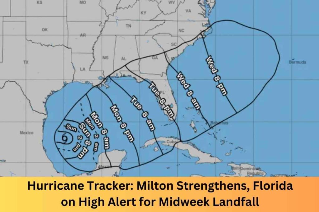 Hurricane Tracker Milton Strengthens, Florida on High Alert for Midweek Landfall