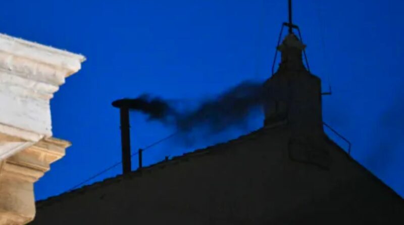 Black Smoke Rises Vatican Conclave Begins, No Pope Elected on First Ballot