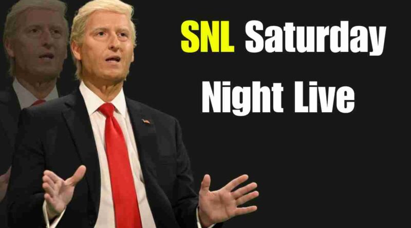SNL Saturday Night Live Cold Open Skewers Trump’s Second Term A Bold Return to Political Satire