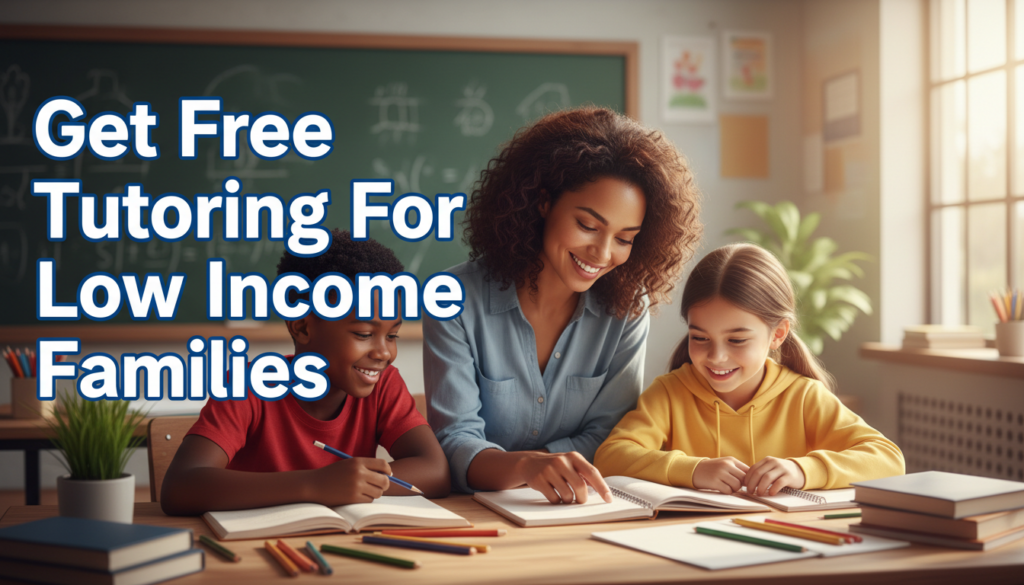 Get Free Tutoring For Low Income Families