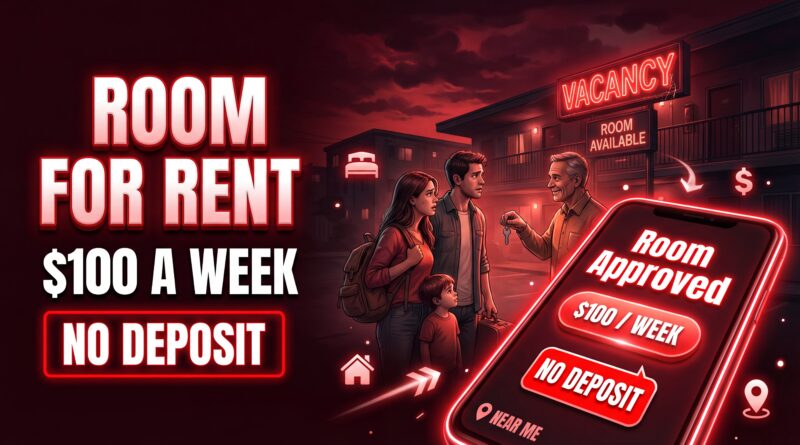 Room For Rent At $100 A Week Near Me With No Deposit